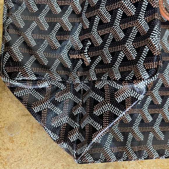 New Goyard St. Louis PM Tote - Black/Tan - Small Size - Picture 10 of 10